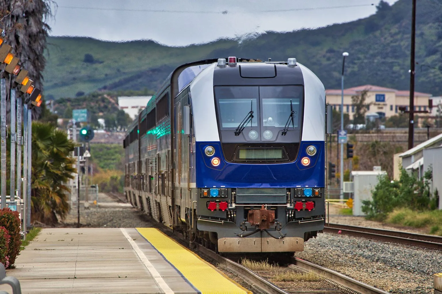 Amtrak station platform