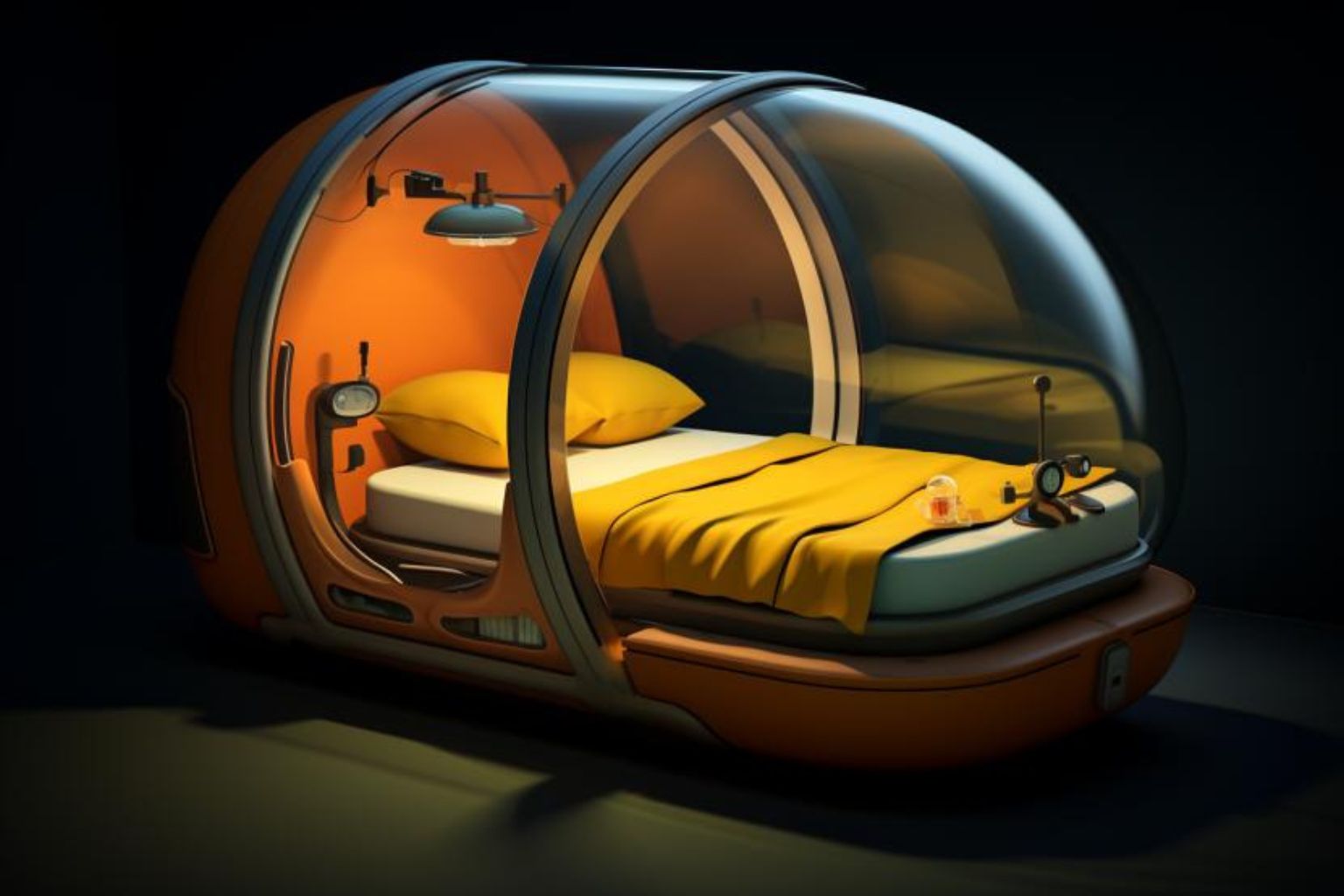 Yotel is a Japanese-style capsule hotel at London's Heathrow airport. It won the Business Travel World Award for best accommodations.