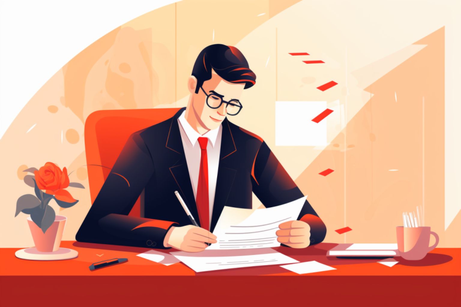 A person looking stressed while reviewing financial documents.