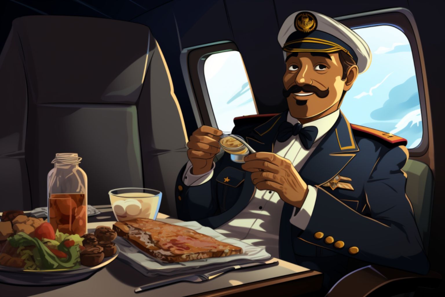 Air carriers serve meals, and where there's food, there can't be a restaurant critic too far behind. Just in time for the holiday season