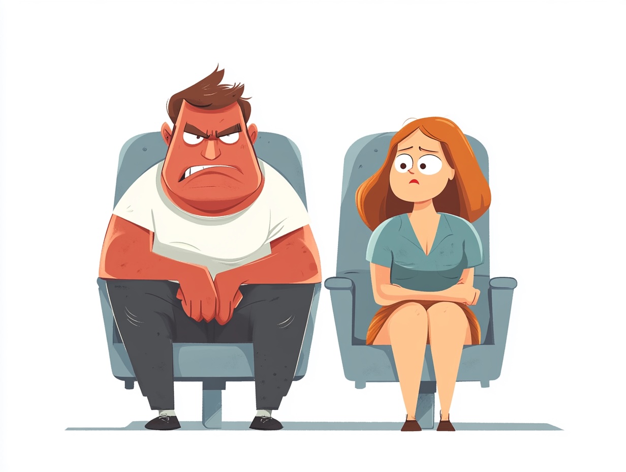It happened to Jason Loomis on a flight from Los Angeles to Boston. A passenger sitting in the row ahead of him became visibly upset and started shouting.